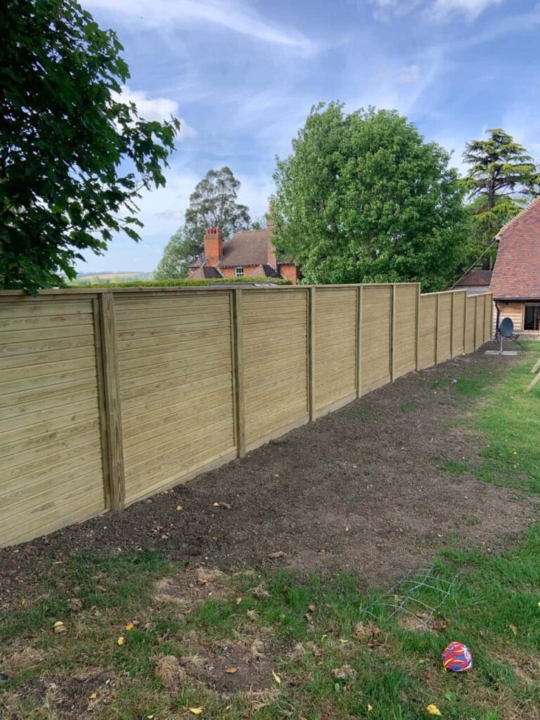 This is a photo of an acoustic fence installed by Fast Fix Fencing Wymondham
